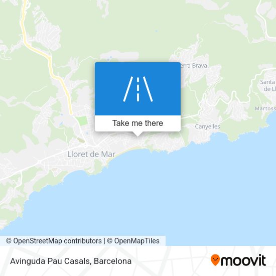 Avinguda Pau Casals map