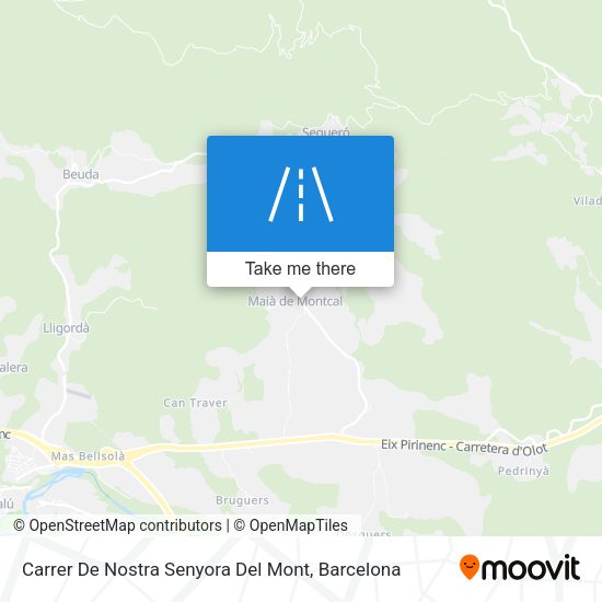 Carrer De Nostra Senyora Del Mont map