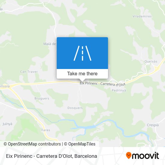 Eix Pirinenc - Carretera D'Olot map