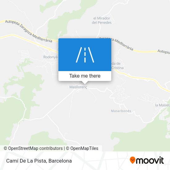 Camí De La Pista map