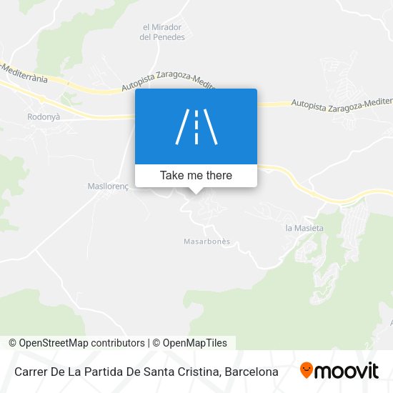 Carrer De La Partida De Santa Cristina map