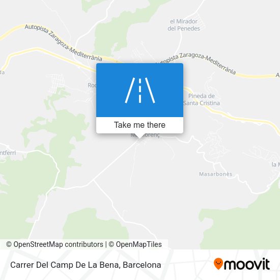 Carrer Del Camp De La Bena map