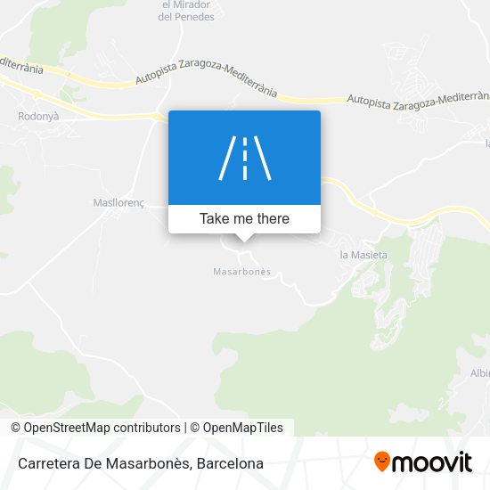 Carretera De Masarbonès map