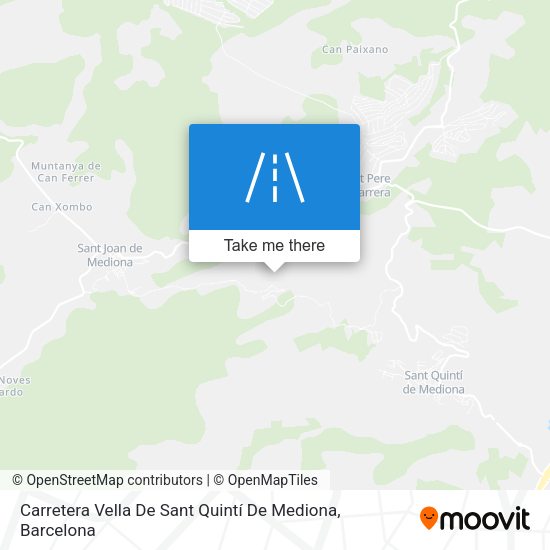 Carretera Vella De Sant Quintí De Mediona map