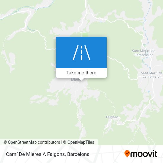 Camí De Mieres A Falgons map