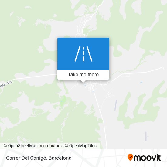 Carrer Del Canigó map