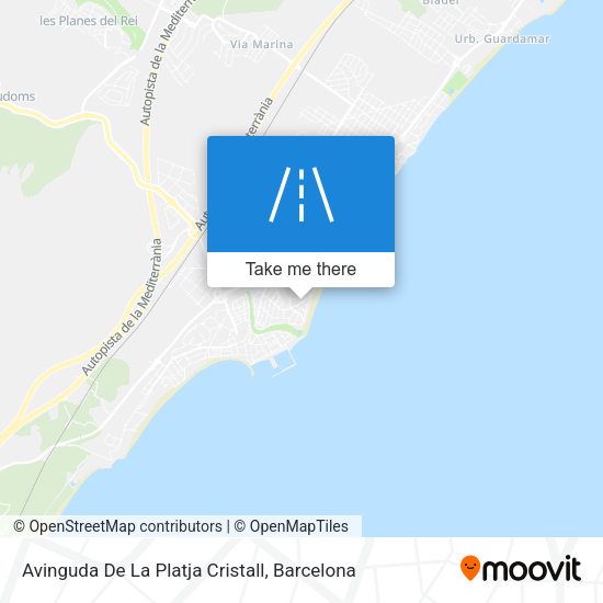 Avinguda De La Platja Cristall map