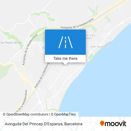 Avinguda Del Princep D'Espanya map