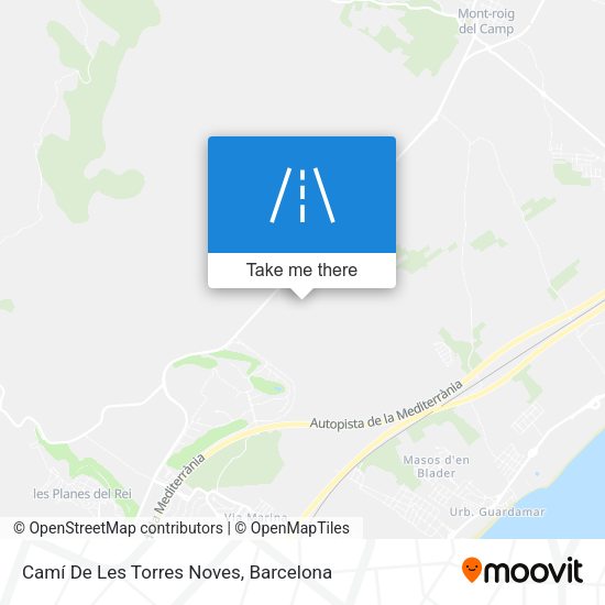 Camí De Les Torres Noves map
