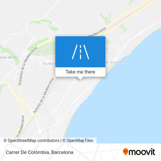Carrer De Colòmbia map