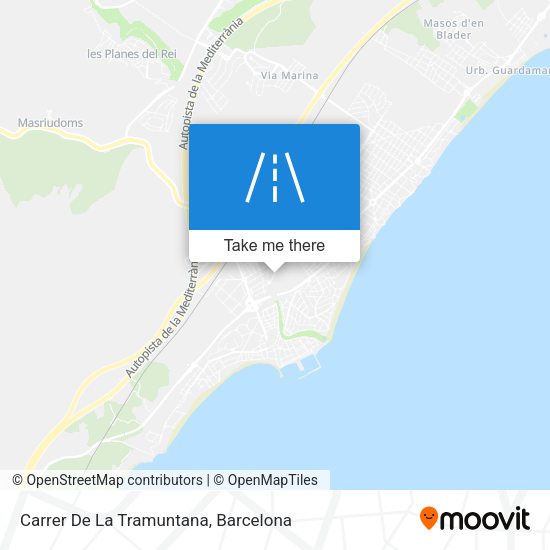 Carrer De La Tramuntana map