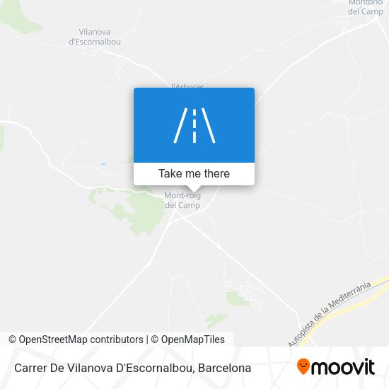 Carrer De Vilanova D'Escornalbou map