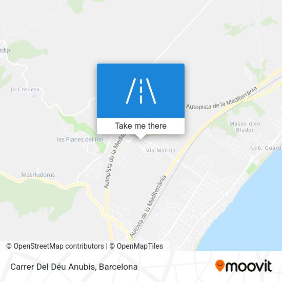 Carrer Del Déu Anubis map
