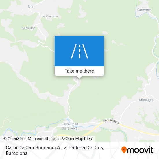 Camí De Can Bundanci A La Teuleria Del Cós map