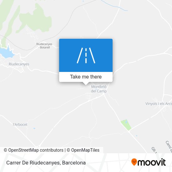 Carrer De Riudecanyes map