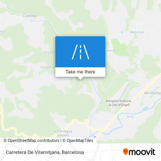 Carretera De Vilamitjana map