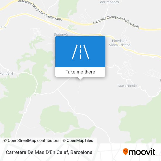 Carretera De Mas D'En Calaf map