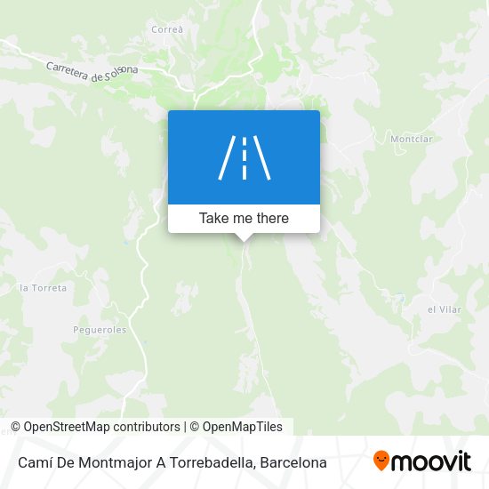 Camí De Montmajor A Torrebadella map