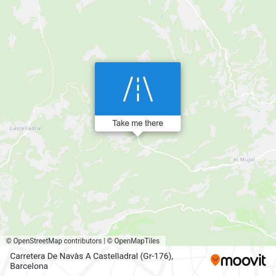 Carretera De Navàs A Castelladral (Gr-176) map