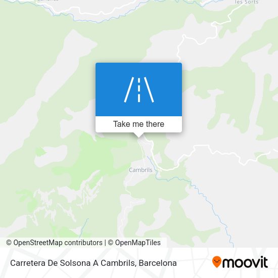Carretera De Solsona A Cambrils map