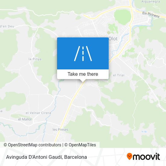 Avinguda D'Antoni Gaudí map