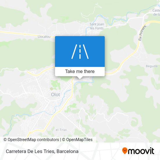 Carretera De Les Tries map