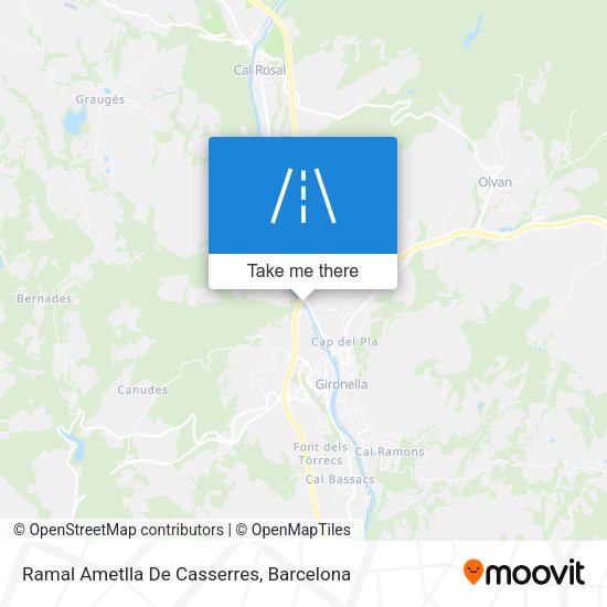 Ramal Ametlla De Casserres map