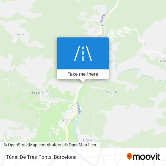 Túnel De Tres Ponts map