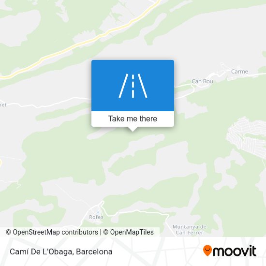 Camí De L'Obaga map