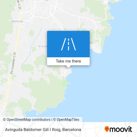 Avinguda Baldomer Gili I Roig map