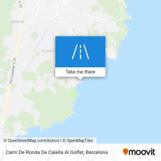 Camí De Ronda De Calella Al Golfet map