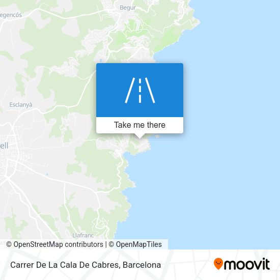 Carrer De La Cala De Cabres map