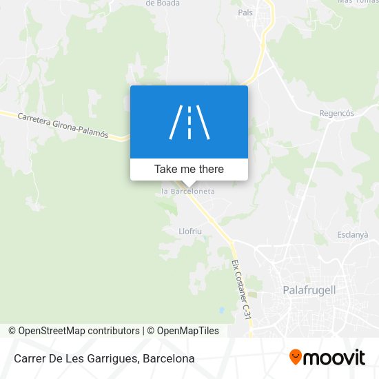 Carrer De Les Garrigues map