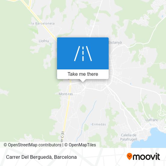 Carrer Del Berguedà map