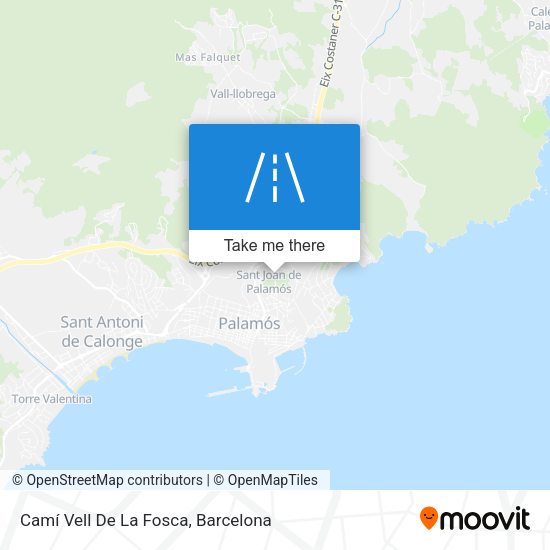 Camí Vell De La Fosca map
