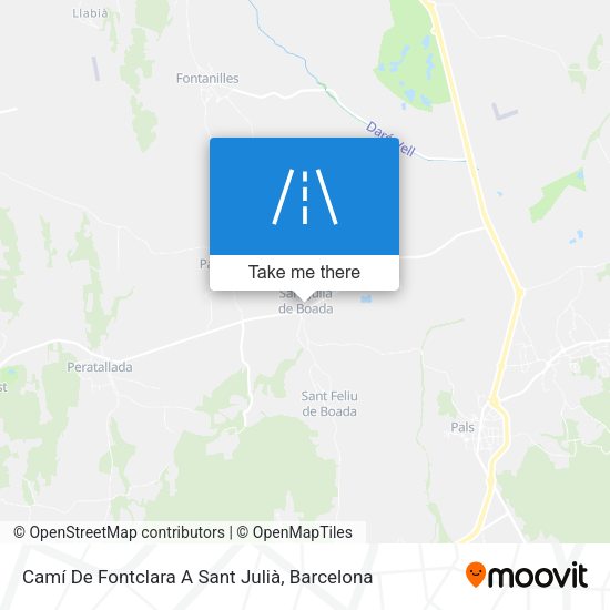 Camí De Fontclara A Sant Julià map
