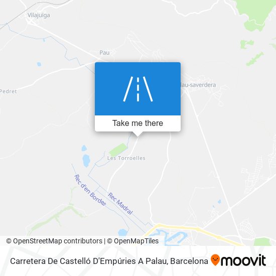Carretera De Castelló D'Empúries A Palau map