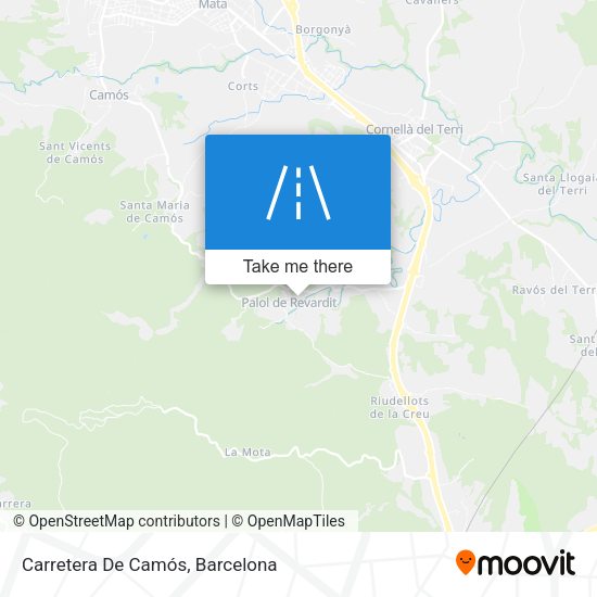 Carretera De Camós map