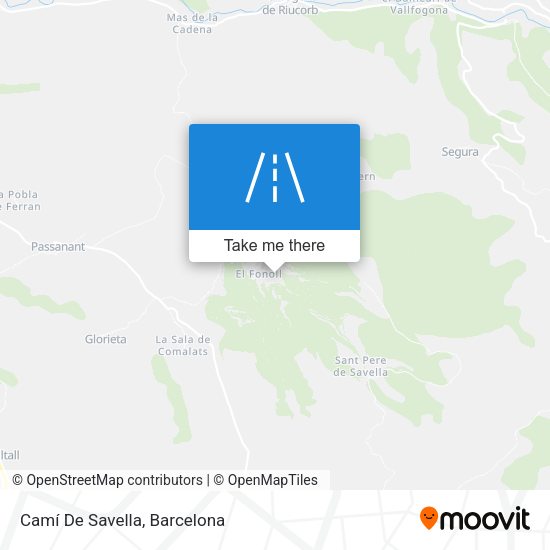 Camí De Savella map