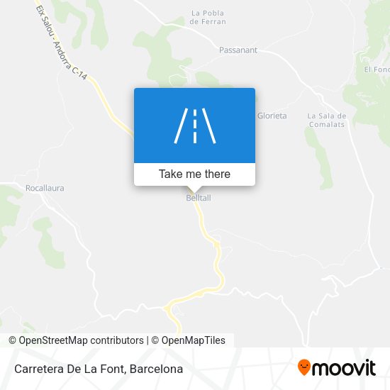 Carretera De La Font map