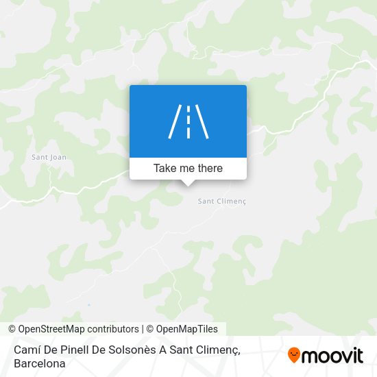Camí De Pinell De Solsonès A Sant Climenç map