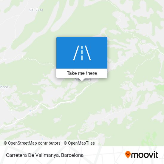 Carretera De Vallmanya map
