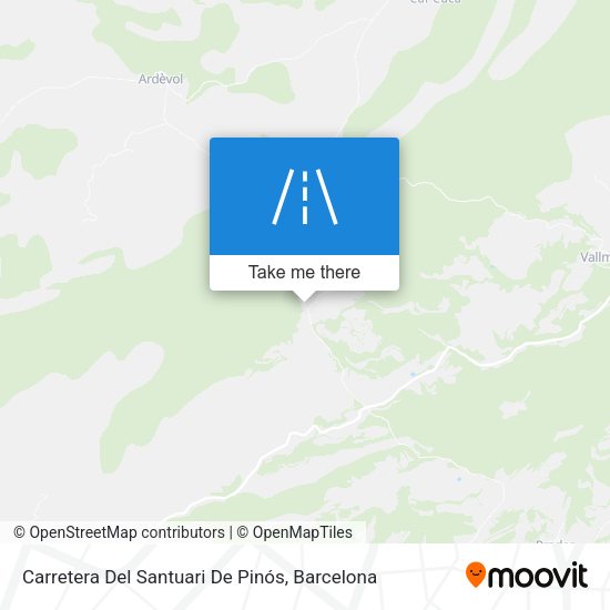 Carretera Del Santuari De Pinós map