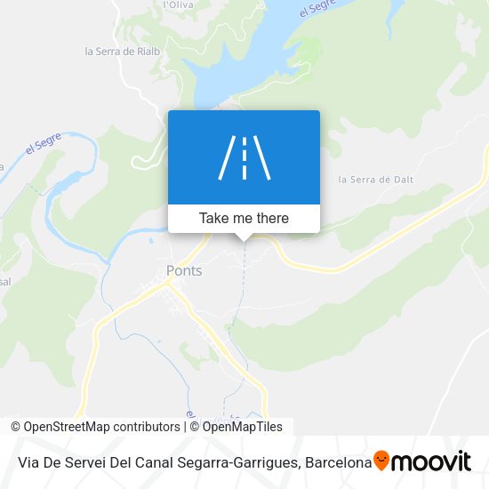 Via De Servei Del Canal Segarra-Garrigues map