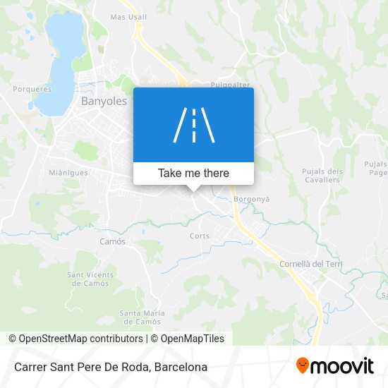 Carrer Sant Pere De Roda map