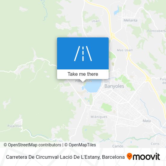 Carretera De Circumval·Lació De L'Estany map