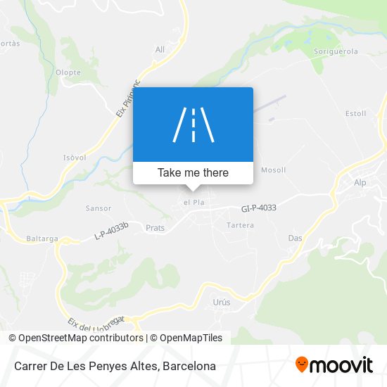 Carrer De Les Penyes Altes map