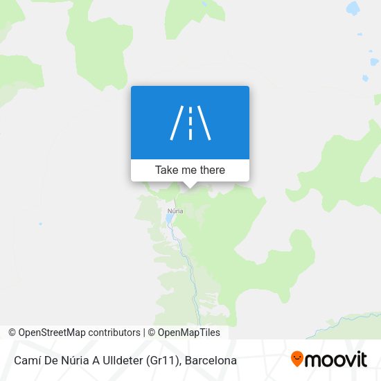 Camí De Núria A Ulldeter (Gr11) map