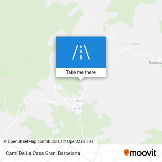 Camí De La Casa Gran map