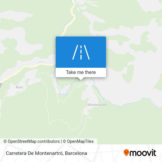 Carretera De Montenartró map
